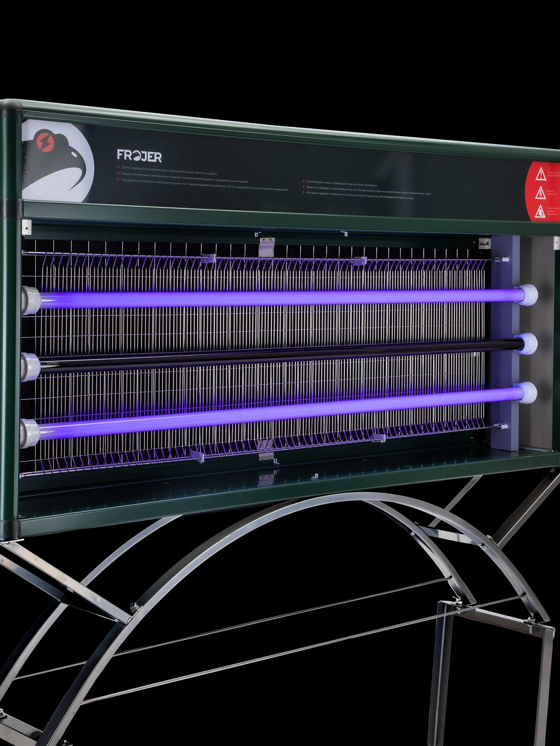 Ловушка для насекомых электрическая промышленная Frojer PRO XC80-FSL, зеленая